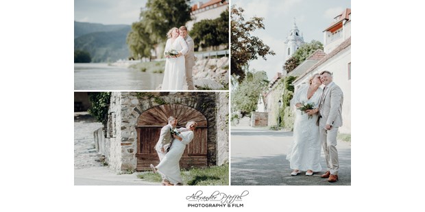 Hochzeitsfotos - Art des Shootings: Portrait Hochzeitsshooting - Dürnstein - Hochzeitsreportage mit einem Brautpaar in Österreich - Alexander Pfeffel - premium film & fotografei
