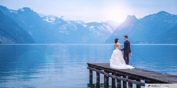 Hochzeitsfotos - Fotobox alleine buchbar - Pasching (Pasching) - Afterwedding Shooting am Traunsee - Visual Wedding – Martin & Katrin