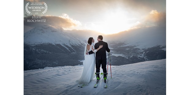 Hochzeitsfotos - Art des Shootings: Prewedding Shooting - Graubünden - Winterhochzeit in St. Moritz im Engadin - Stefanie Blochwitz Fotografie - Nordlichtphoto