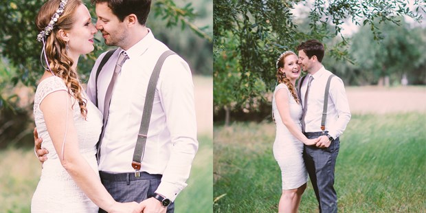 Hochzeitsfotos - Pregarten - Vintage-Style ist immer gut - und Hosenträger stehen hoch im Kurs!  - Ben & Mari - fotografieren Hochzeiten